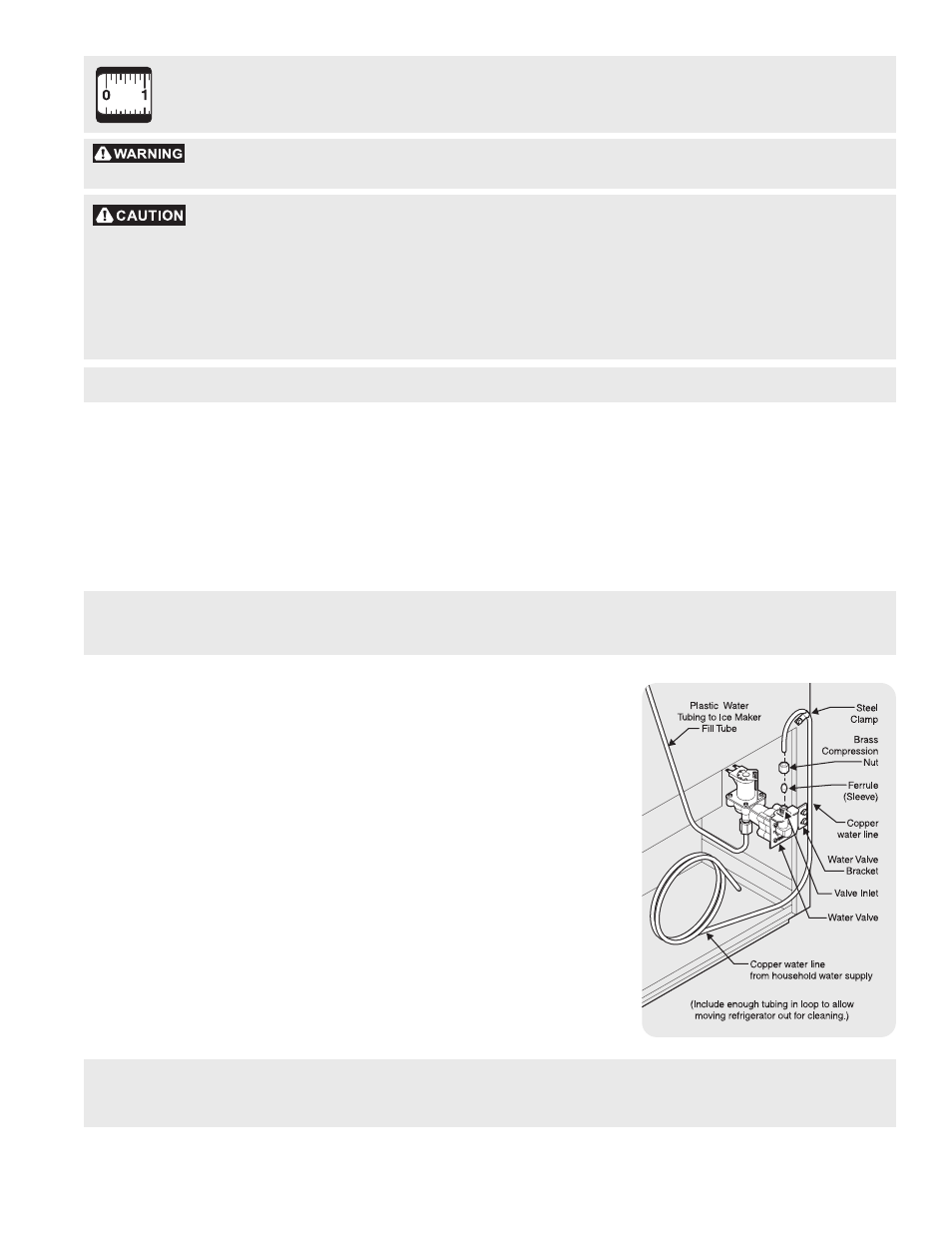 Installation, Connecting optional ice maker to water supply | FRIGIDAIRE 240400102 User Manual | Page 5 / 21