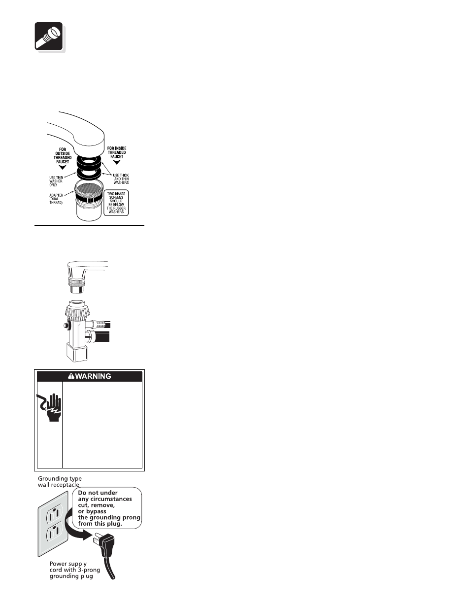 Connecting the portable/convertible dishwasher, Disconnecting the portable/convertible dishwasher | FRIGIDAIRE 18 inch built in and portable User Manual | Page 11 / 14