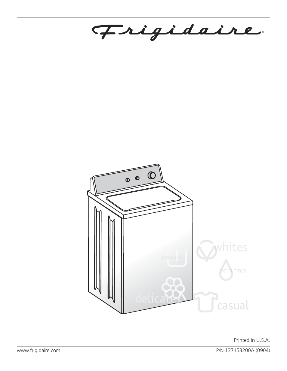 FRIGIDAIRE 137153200A User Manual | 14 pages