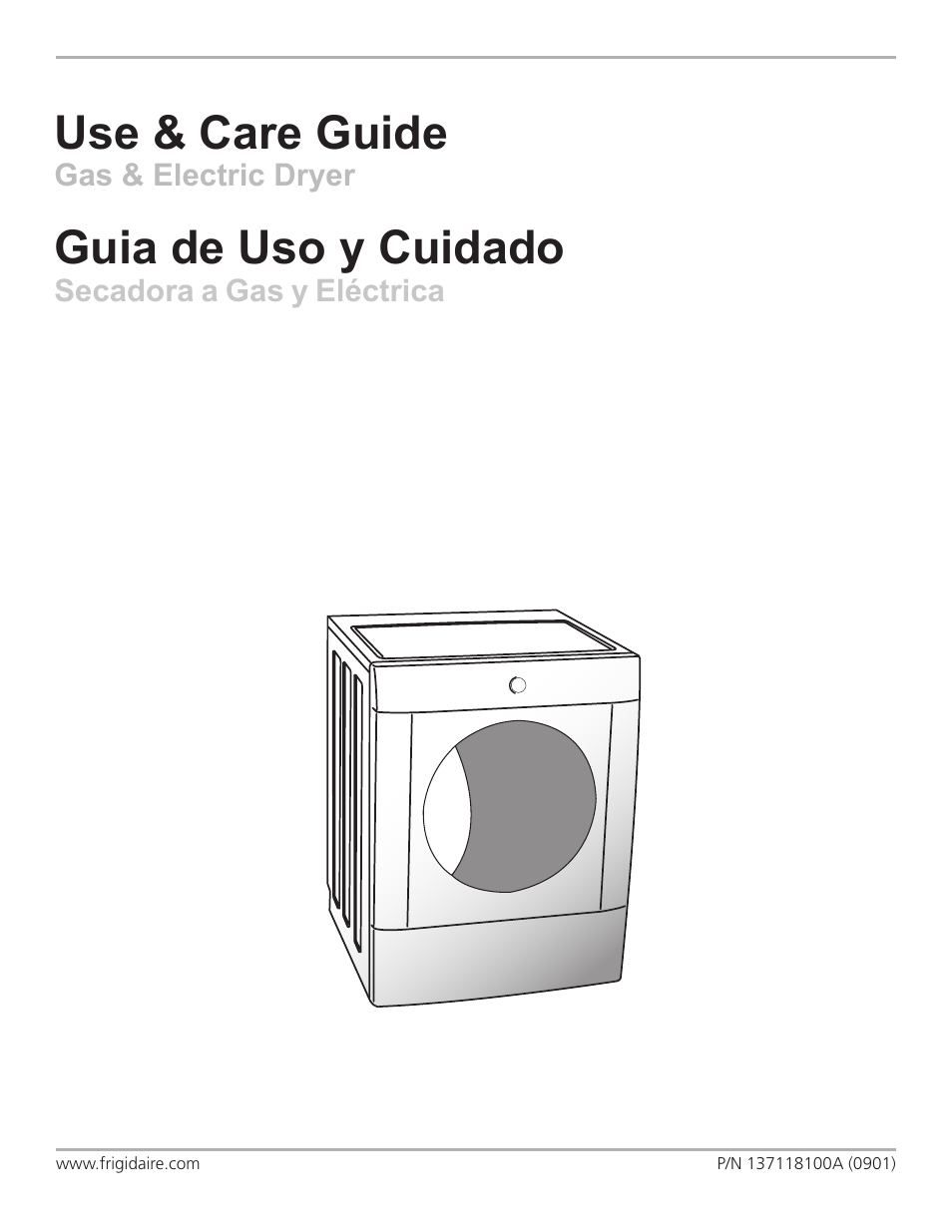 FRIGIDAIRE 137118100A User Manual | 9 pages