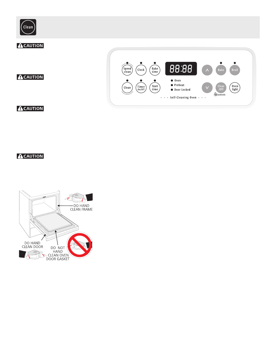 Self-cleaning | FRIGIDAIRE ES340 User Manual | Page 18 / 24