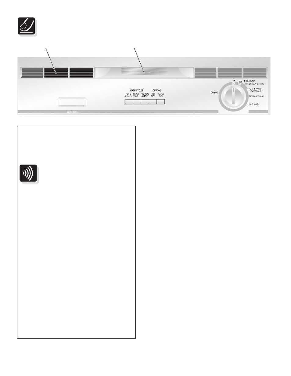 Operating instructions, Very important information, Normal operating sounds | Getting started, Read before operating your dishwasher | FRIGIDAIRE 500 Series User Manual | Page 4 / 20