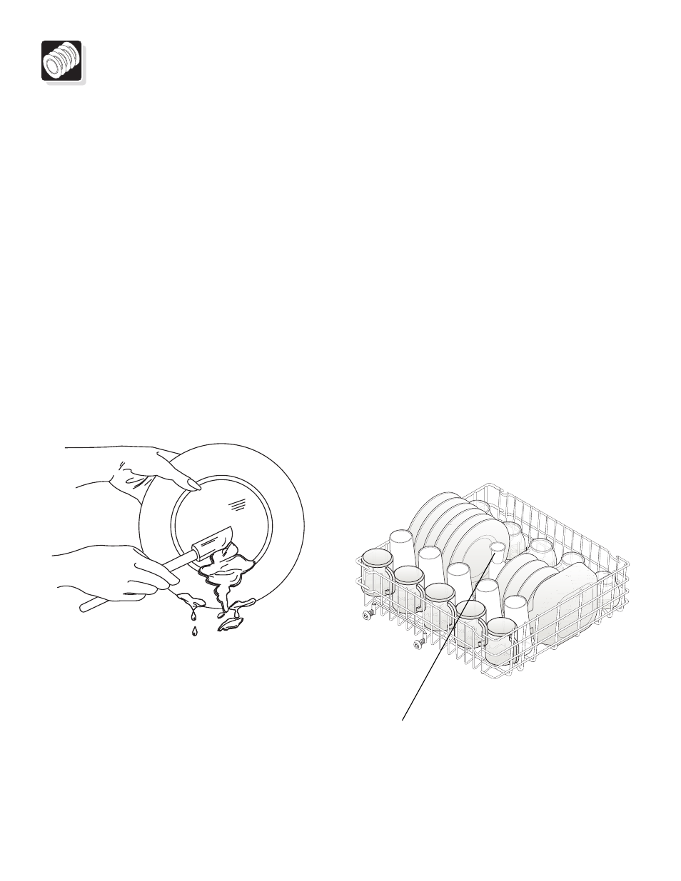 Preparing and loading dishes, Dish preparation, Loading the top rack | FRIGIDAIRE 640 User Manual | Page 6 / 16