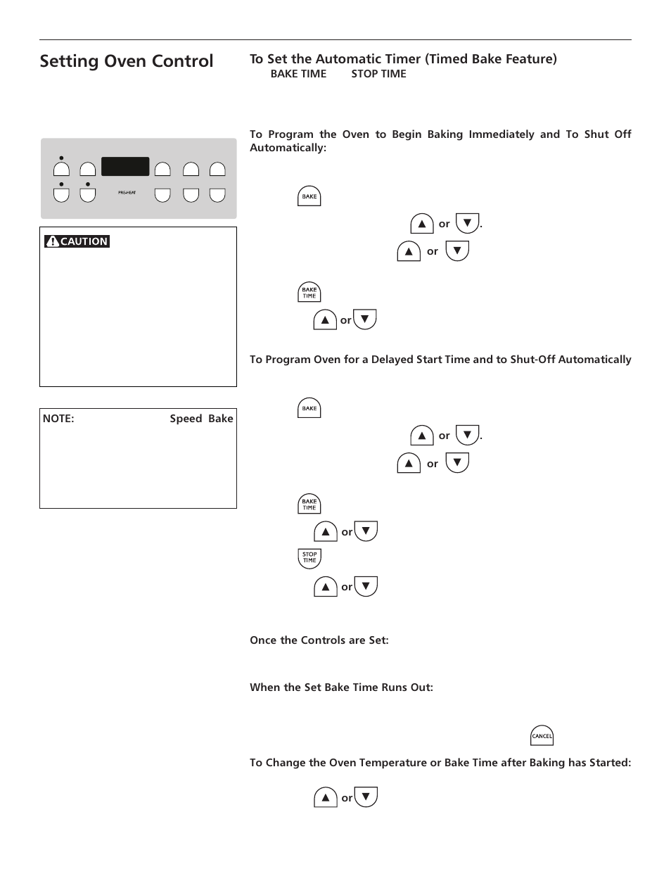 Setting oven control | FRIGIDAIRE ES III User Manual | Page 12 / 24