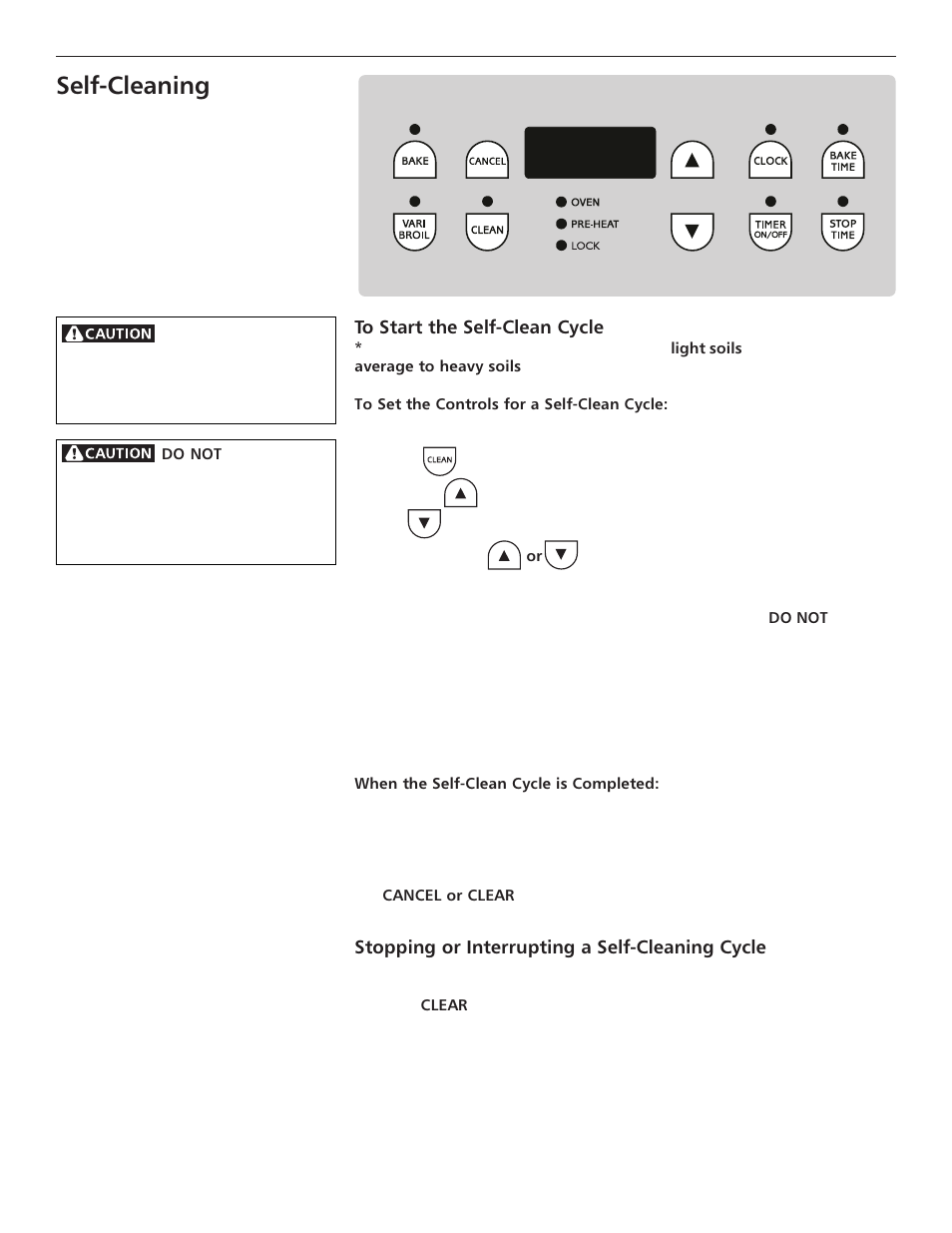 Self-cleaning | FRIGIDAIRE ES III User Manual | Page 15 / 24