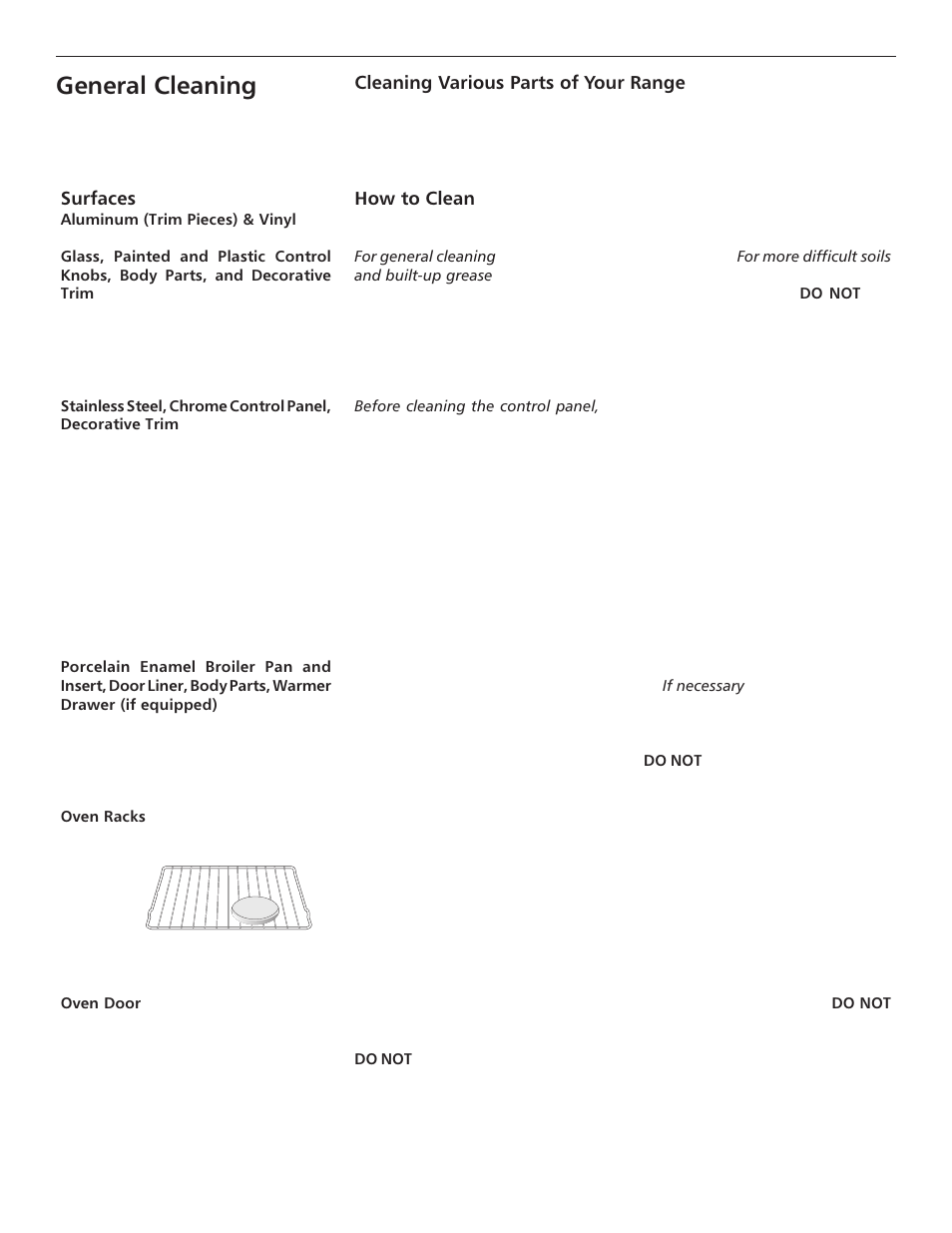 General cleaning | FRIGIDAIRE ES III User Manual | Page 16 / 24
