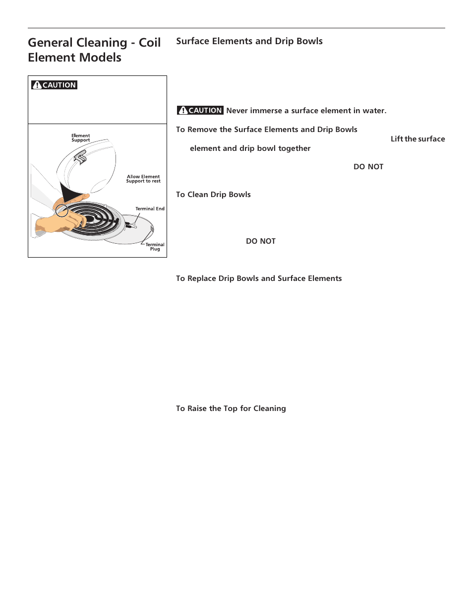 General cleaning - coil element models | FRIGIDAIRE ES III User Manual | Page 17 / 24