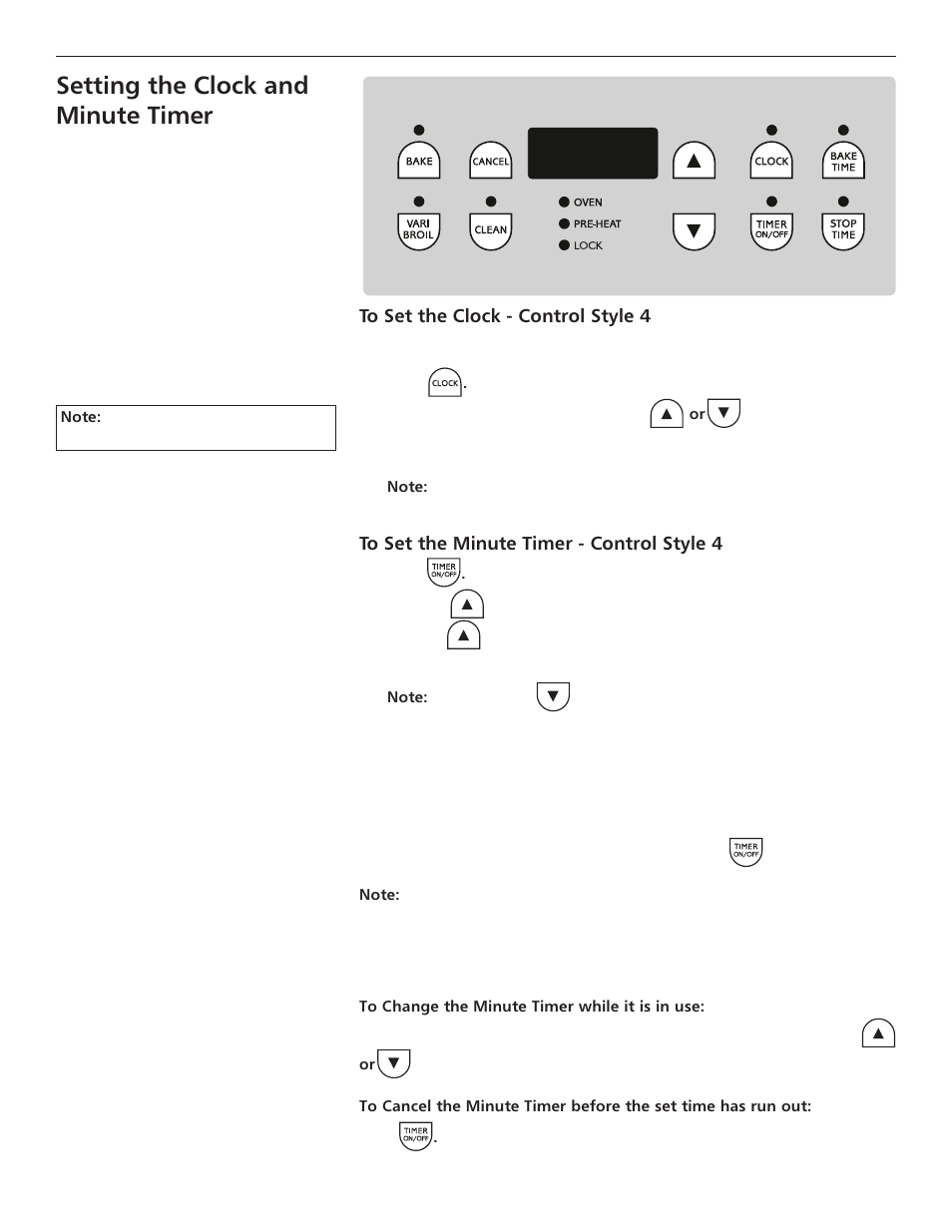 Setting the clock and minute timer | FRIGIDAIRE ES III User Manual | Page 9 / 24