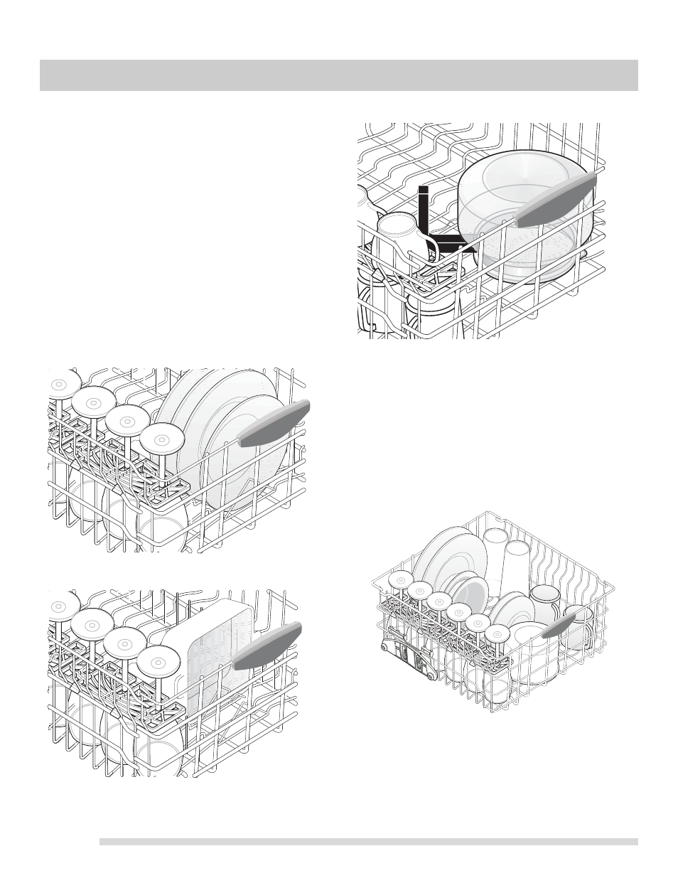 Bowl tines, Upper rack option, Preparing and loading dishes | FRIGIDAIRE 154768601 User Manual | Page 10 / 20