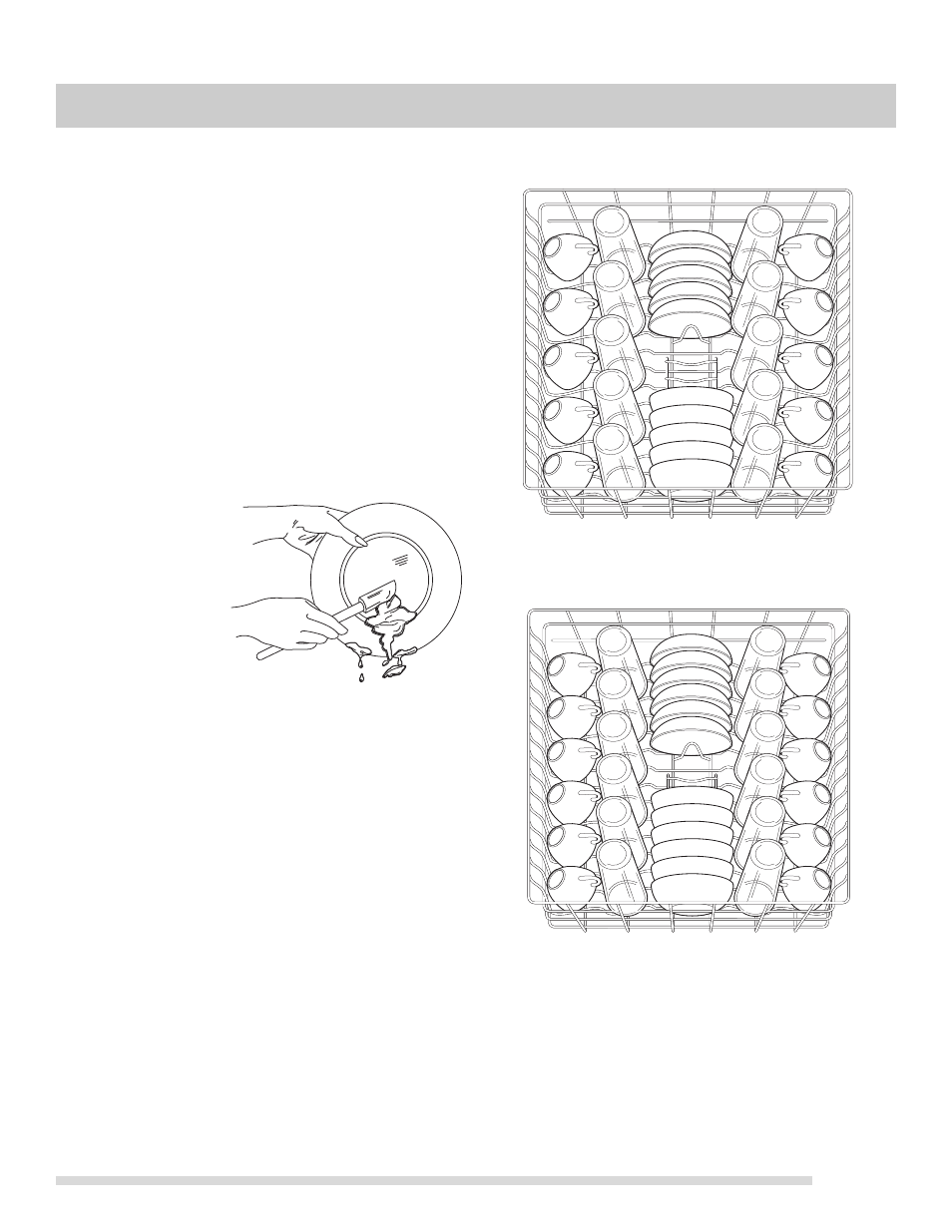 Dish preparation, Loading the top rack, Preparing and loading dishes | FRIGIDAIRE 154768601 User Manual | Page 9 / 20