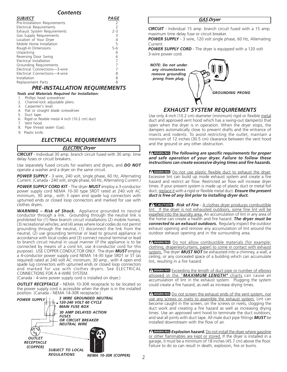 FRIGIDAIRE 134296400 User Manual | Page 2 / 22