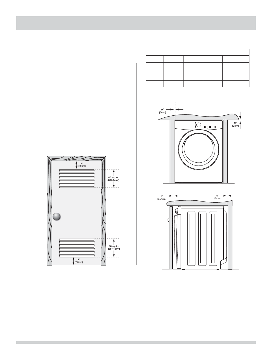 Installation requirements, Clearance requirements, continued, Installation in a recess or closet | FRIGIDAIRE 137134900B User Manual | Page 10 / 68