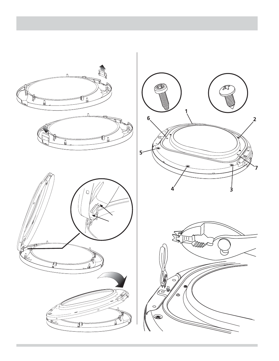 Reversing door, Reassembling the door | FRIGIDAIRE 137134900B User Manual | Page 20 / 68