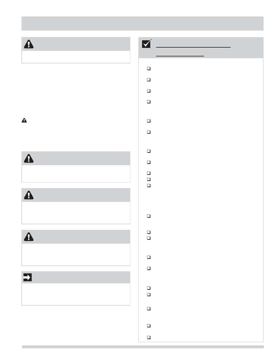 Mesures de sécurité importantes, Liste de vérifi cation d’installation, Avertissement | Important, Danger, Attention | FRIGIDAIRE 137134900B User Manual | Page 25 / 68