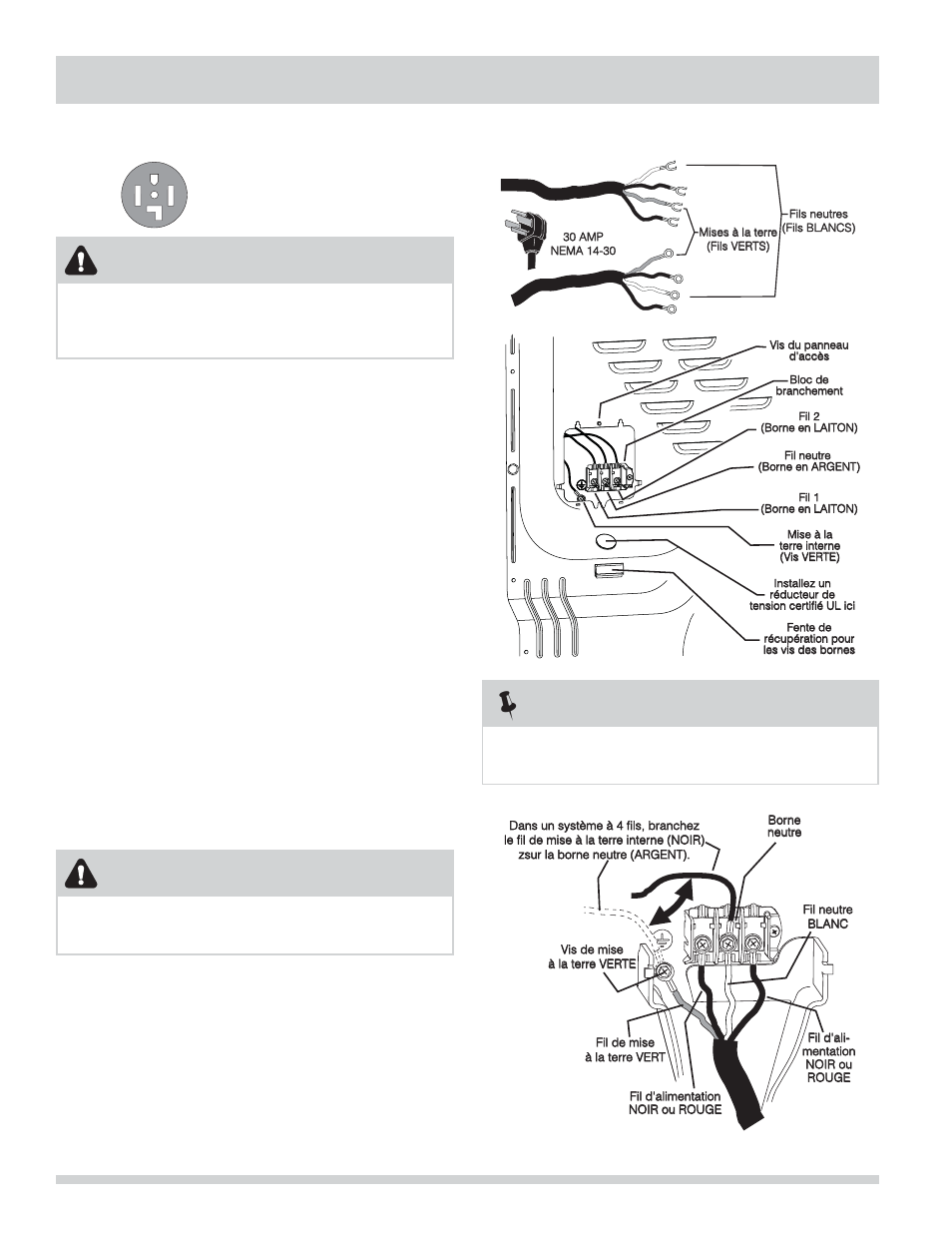 Instructions d’installation, Remarque, Avertissement | FRIGIDAIRE 137134900B User Manual | Page 38 / 68