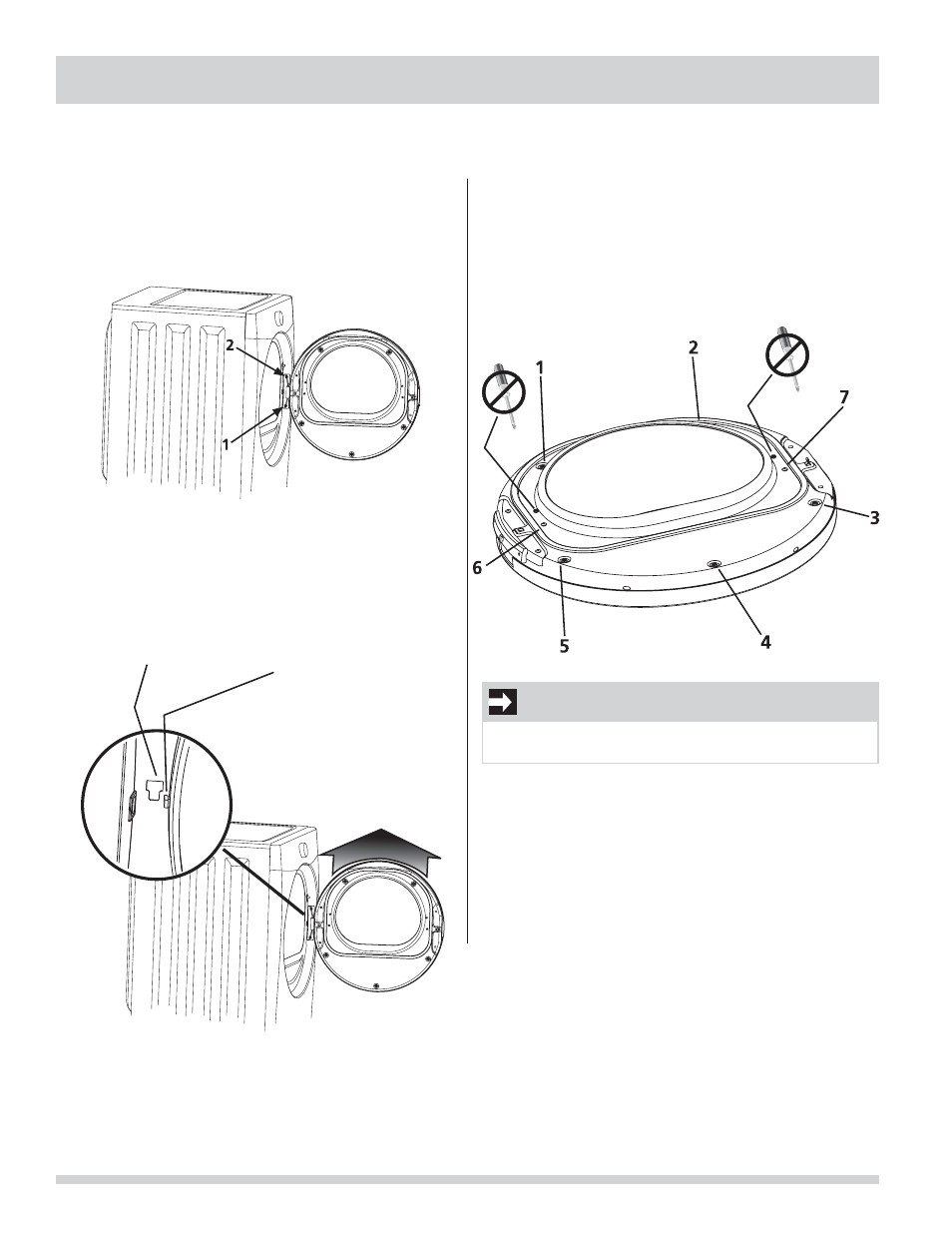 Inversion de la porte, Dépose de la porte, Important | FRIGIDAIRE 137134900B User Manual | Page 40 / 68