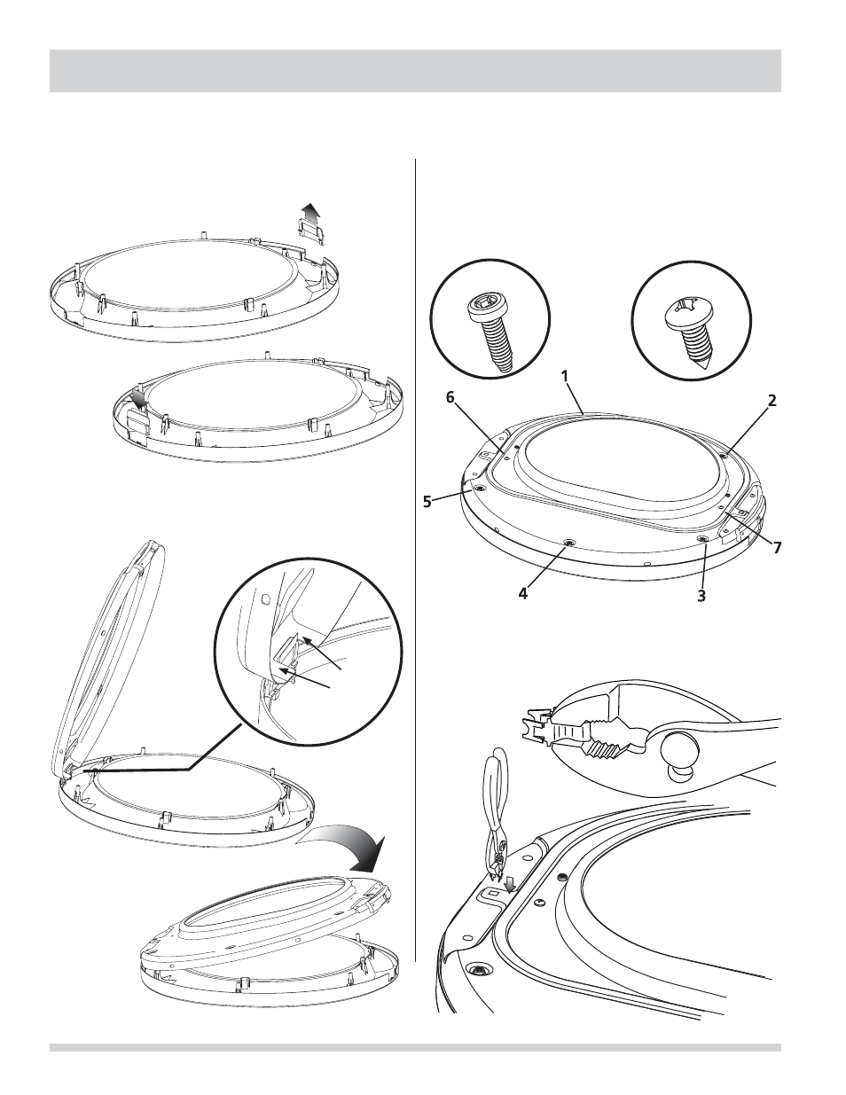 Inversion de la porte, Remontage de la porte | FRIGIDAIRE 137134900B User Manual | Page 42 / 68