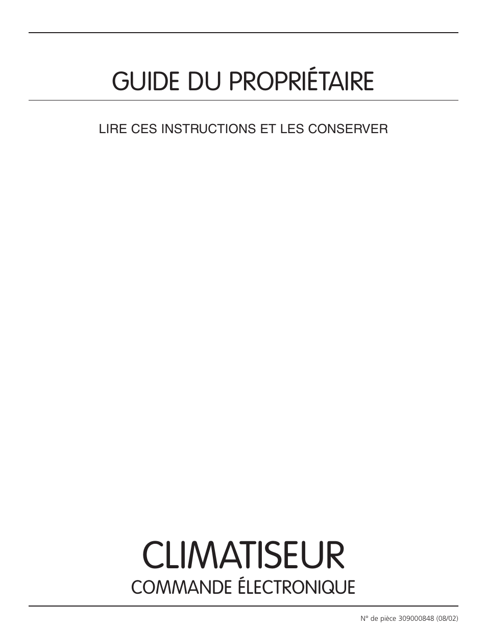 Climatiseur, Guide du propriétaire | FRIGIDAIRE 309000848 User Manual | Page 27 / 40
