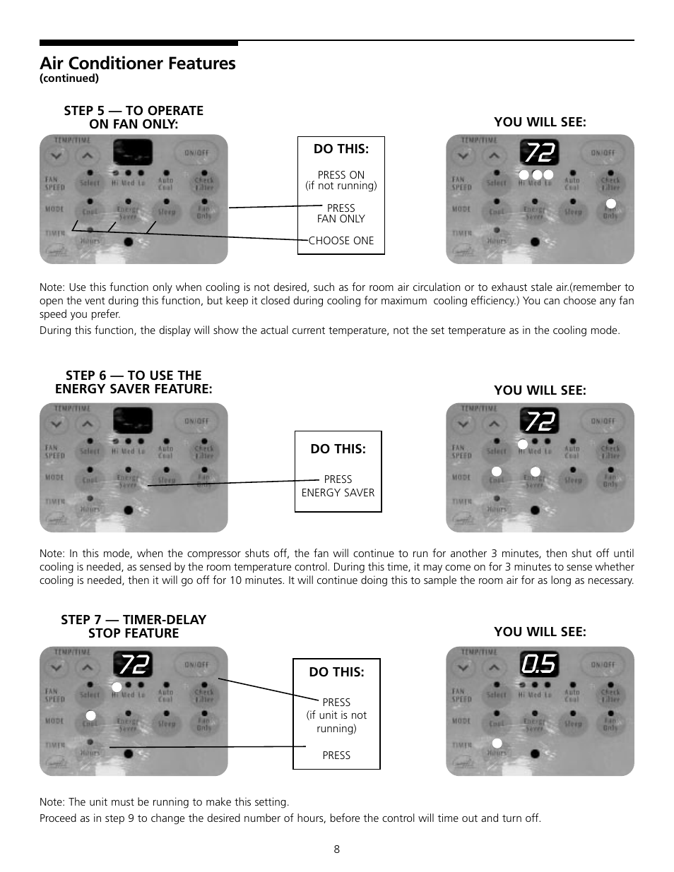 FRIGIDAIRE 309000848 User Manual | Page 8 / 40