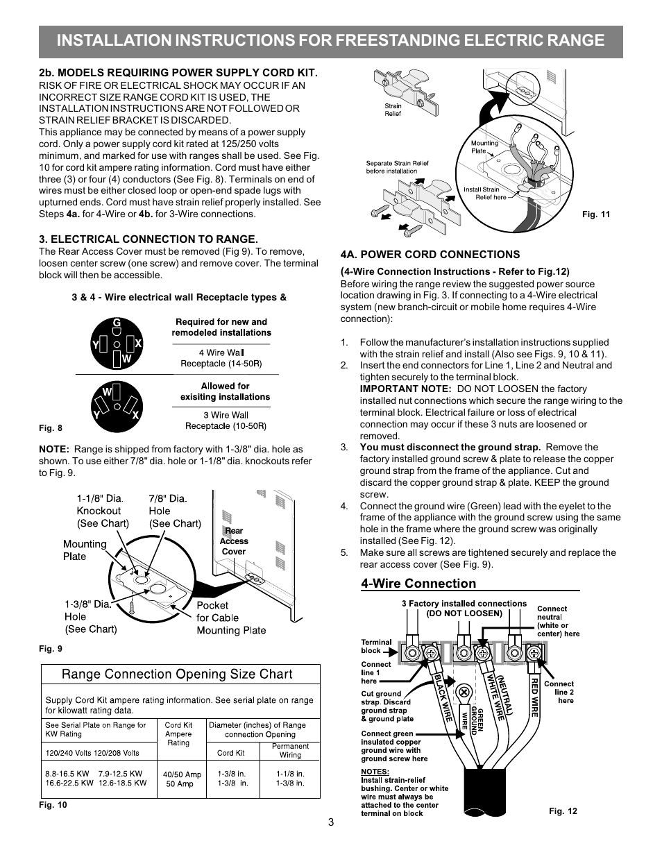 FRIGIDAIRE FFEF3011LW User Manual | Page 3 / 4