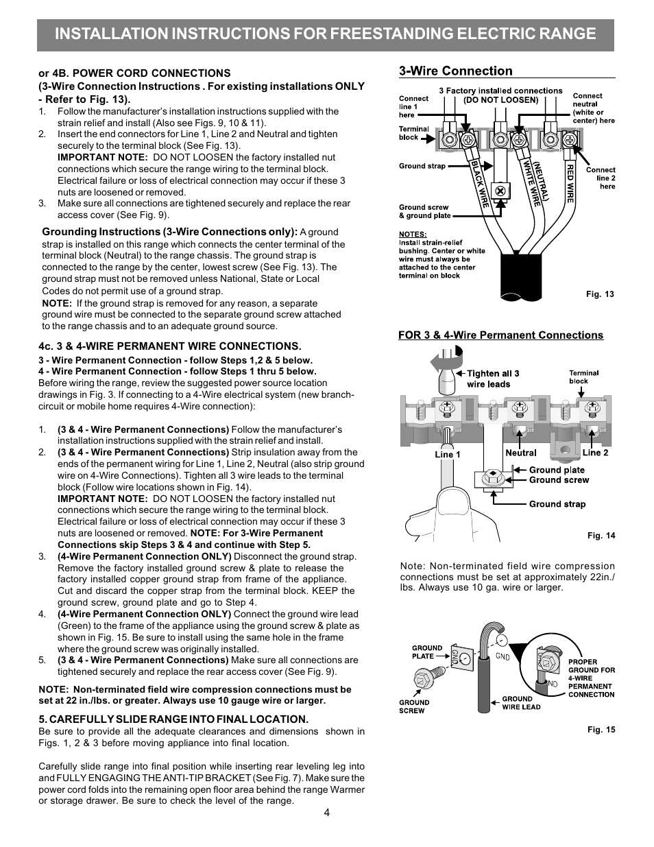 FRIGIDAIRE FFEF3011LW User Manual | Page 4 / 4