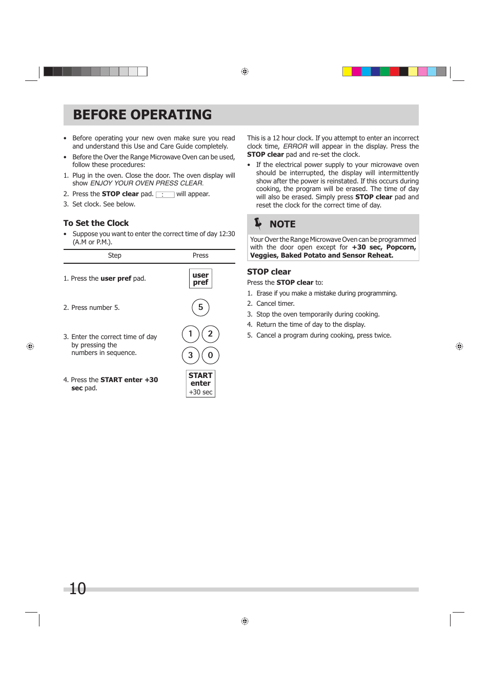 Before operating | FRIGIDAIRE 316495055 User Manual | Page 10 / 29