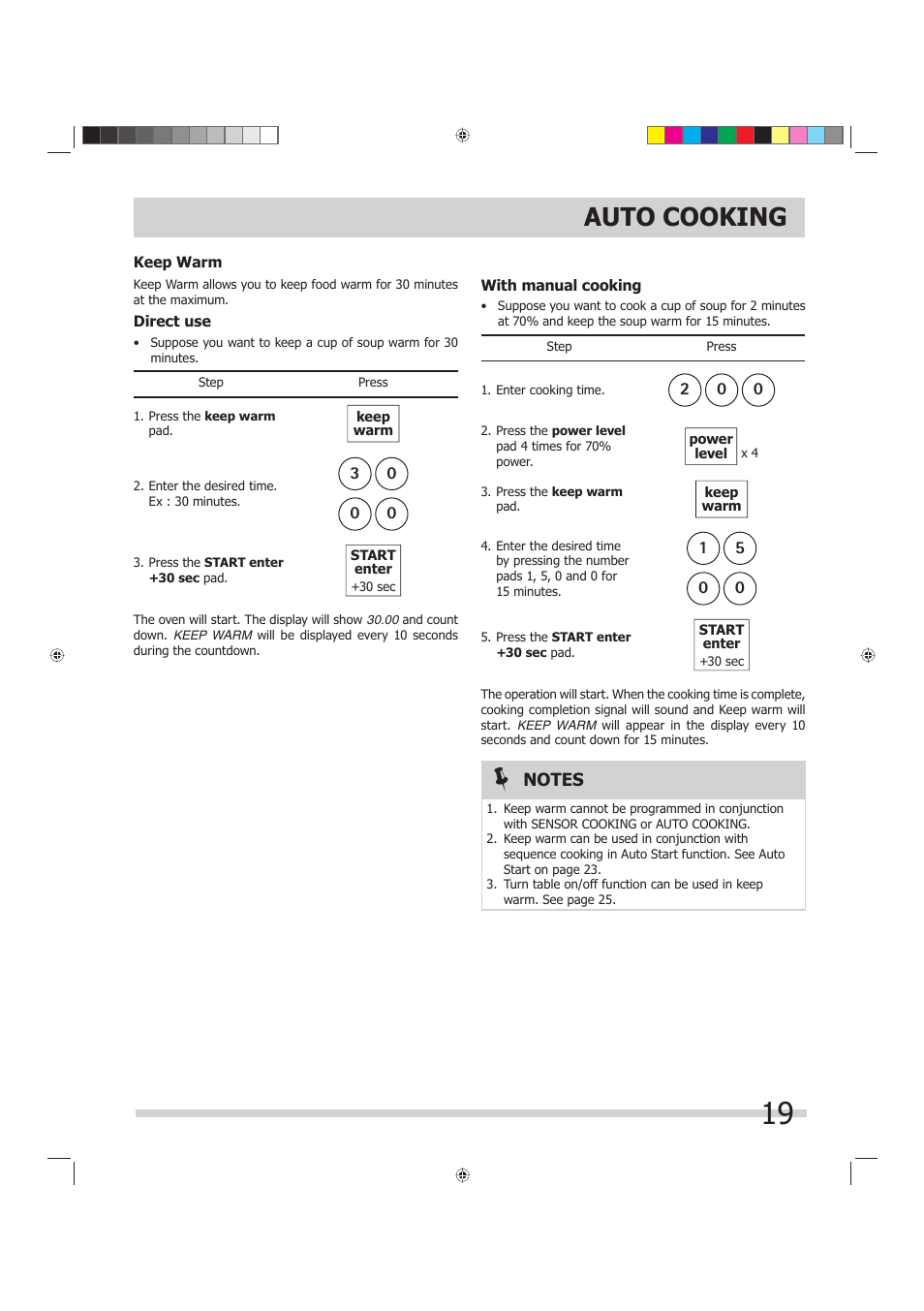 Auto cooking | FRIGIDAIRE 316495055 User Manual | Page 19 / 29