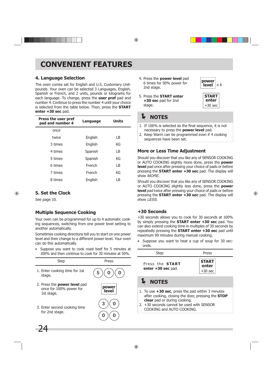Convenient features | FRIGIDAIRE 316495055 User Manual | Page 24 / 29