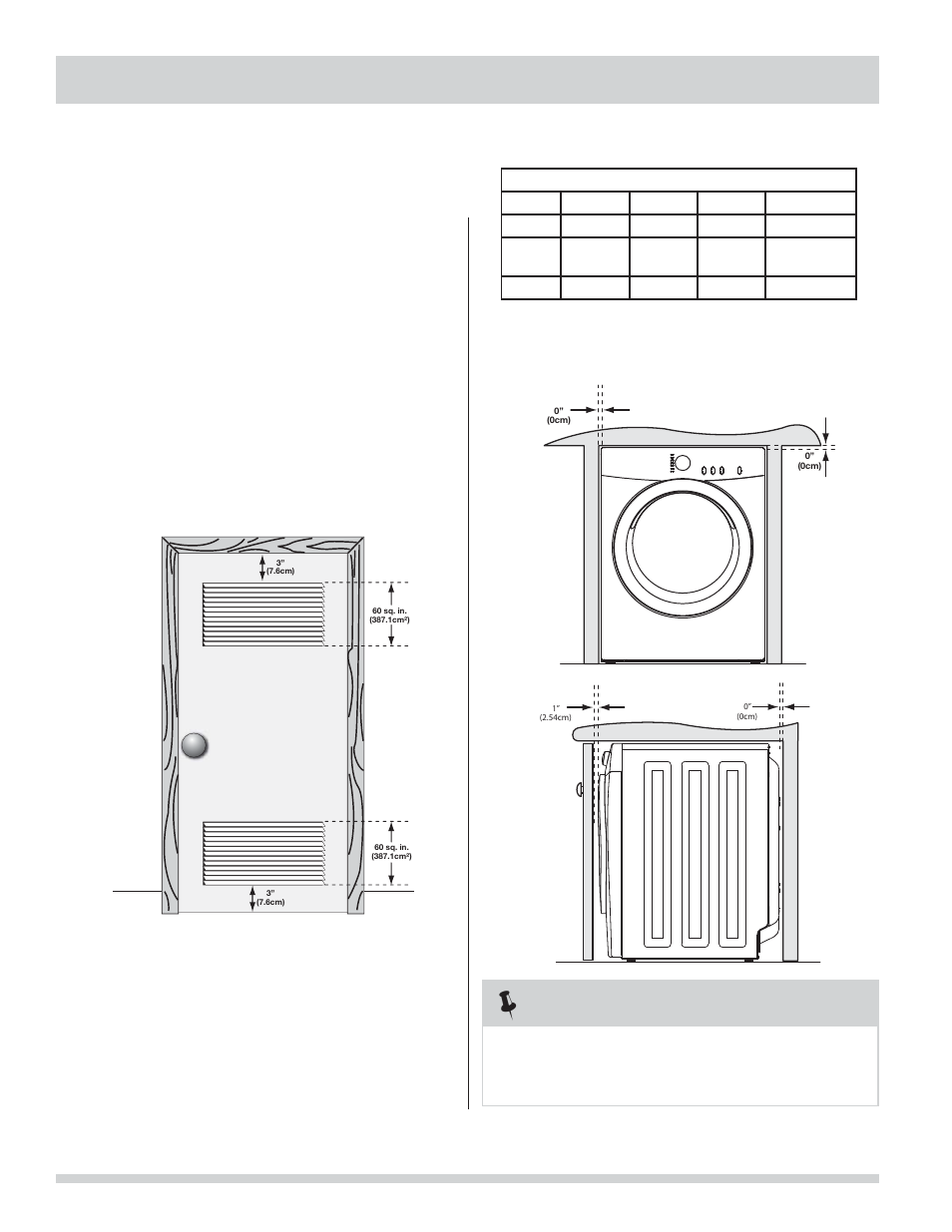 Installation requirements, Clearance requirements, continued, Installation in a recess or closet | FRIGIDAIRE 137112200B User Manual | Page 10 / 48