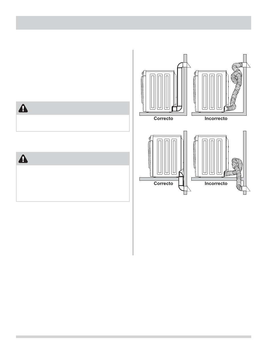 Requisitos de instalación, Requisitos del sistema de escape, Advertencia | FRIGIDAIRE 137112200B User Manual | Page 30 / 48