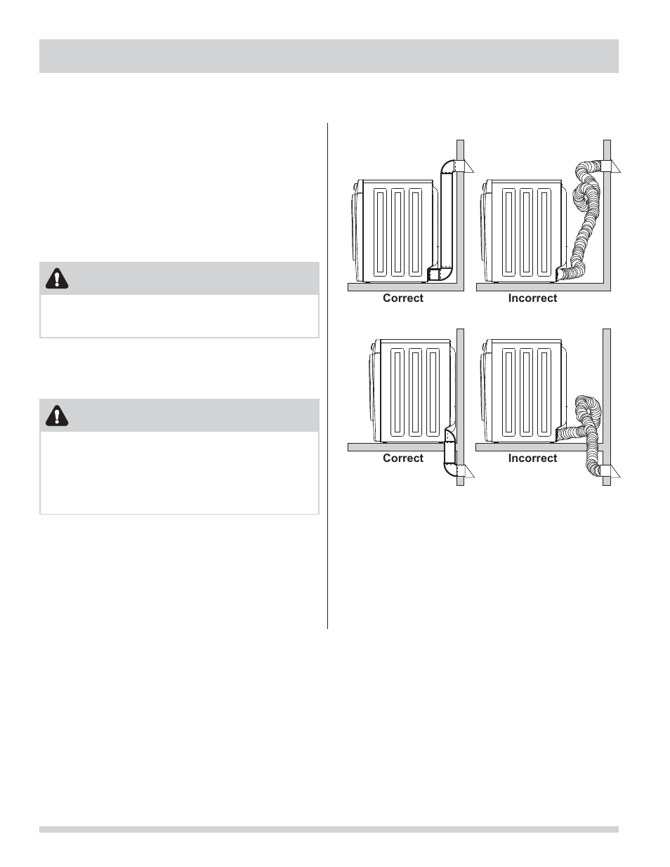 Installation requirements, Exhaust system requirements, Warning | FRIGIDAIRE 137112200B User Manual | Page 6 / 48