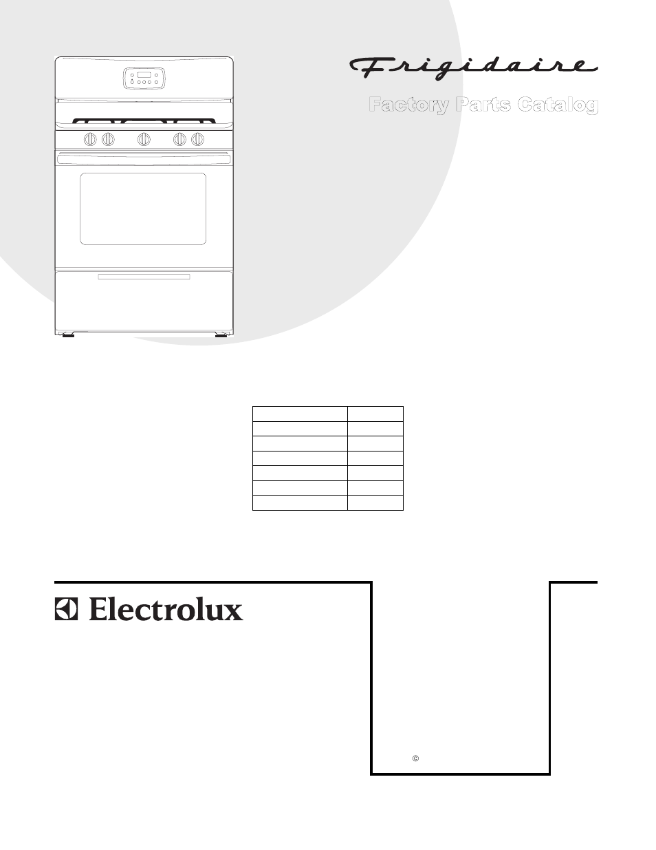 FRIGIDAIRE ELECTROLUX FGF348KSB User Manual | 11 pages