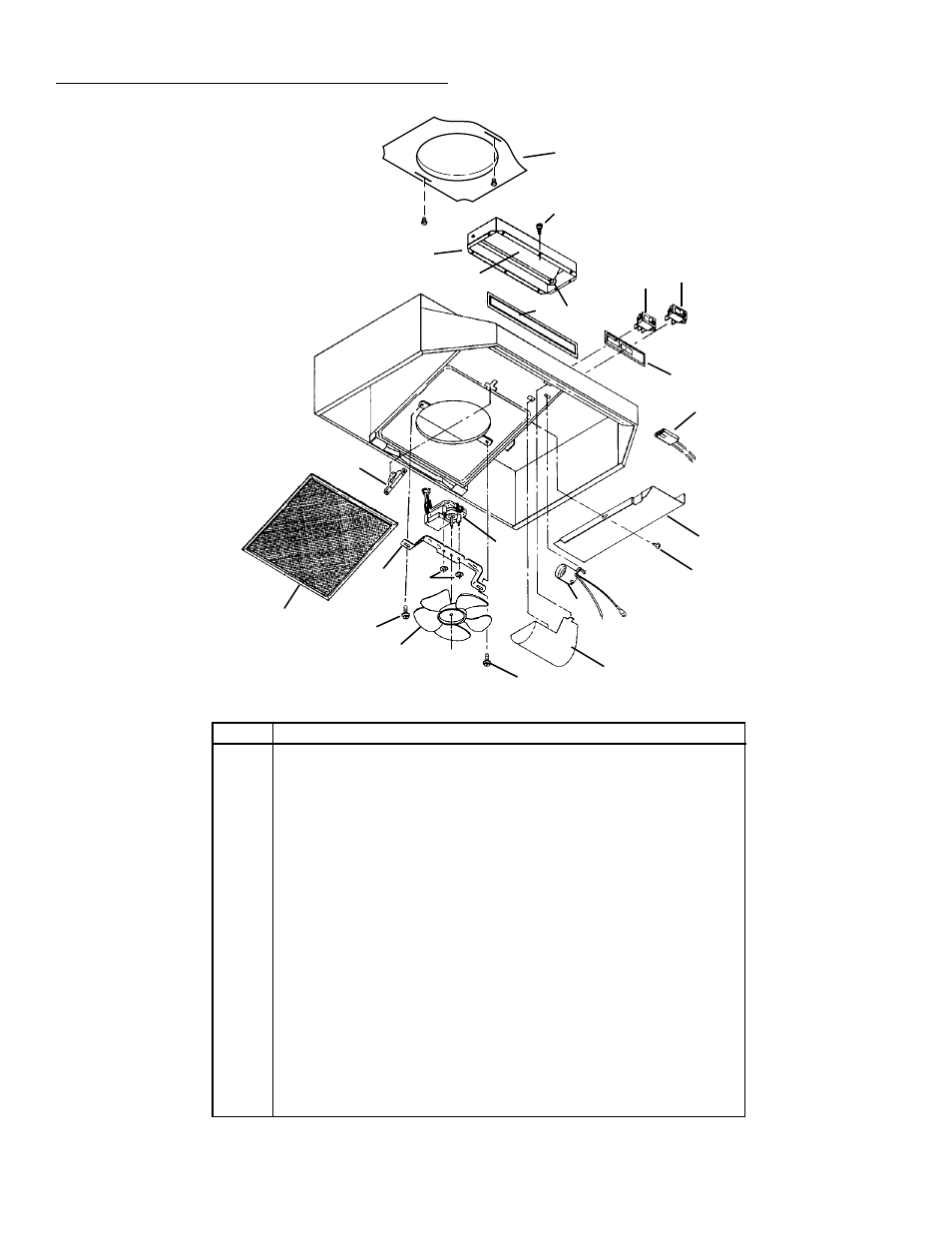 Service parts | FRIGIDAIRE F36WC User Manual | Page 6 / 8