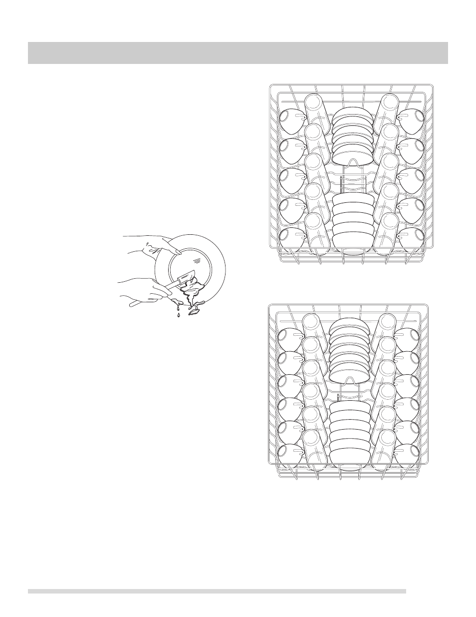 Dish preparation, Loading the top rack, Preparing and loading dishes | FRIGIDAIRE 154811101 User Manual | Page 7 / 16