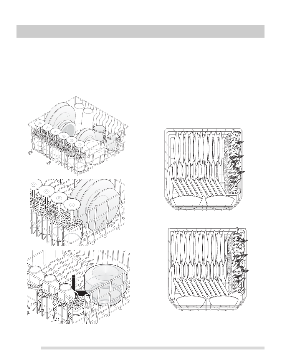 Upper rack option, Loading the bottom rack | FRIGIDAIRE 154811101 User Manual | Page 8 / 16