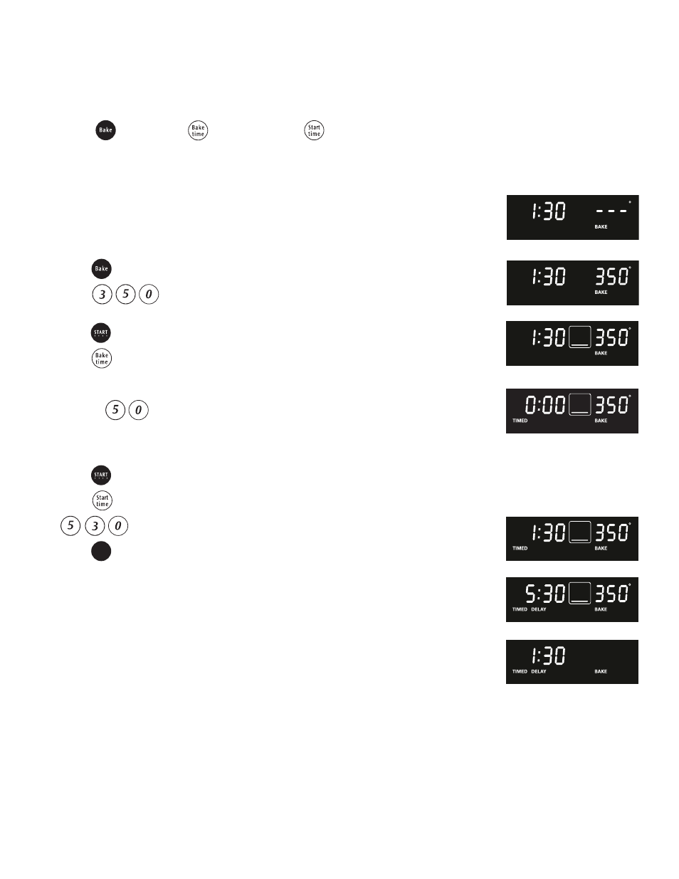 Setting delayed timed bake | FRIGIDAIRE 316417010 User Manual | Page 21 / 40