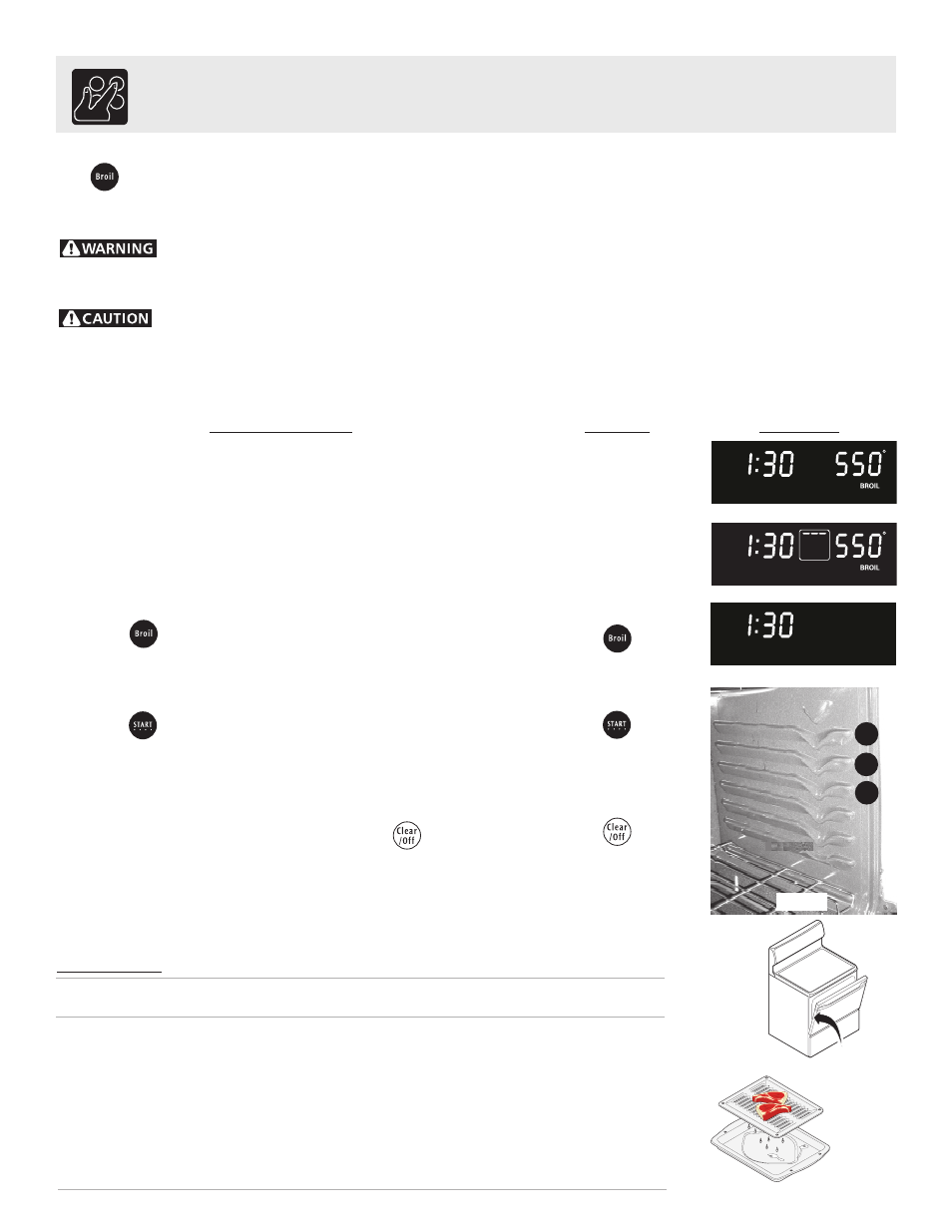 Setting oven controls, Instructions press display, Setting broil | FRIGIDAIRE 316417010 User Manual | Page 22 / 40