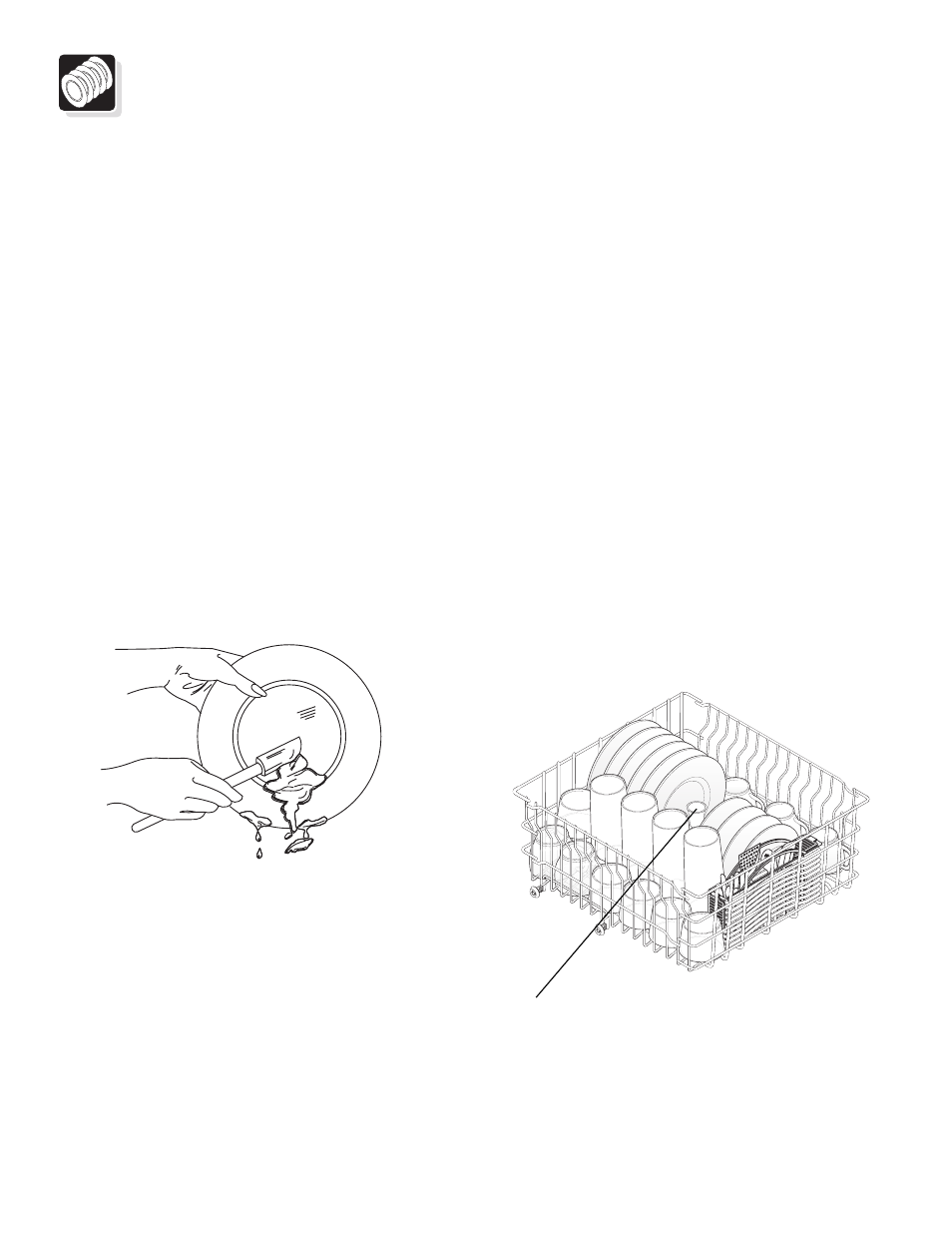 Preparing and loading dishes, Dish preparation, Loading the top rack | FRIGIDAIRE 700 Series User Manual | Page 6 / 14