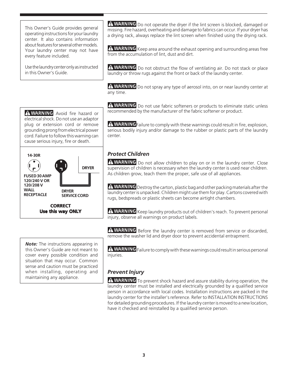 FRIGIDAIRE 134126300B User Manual | Page 3 / 16