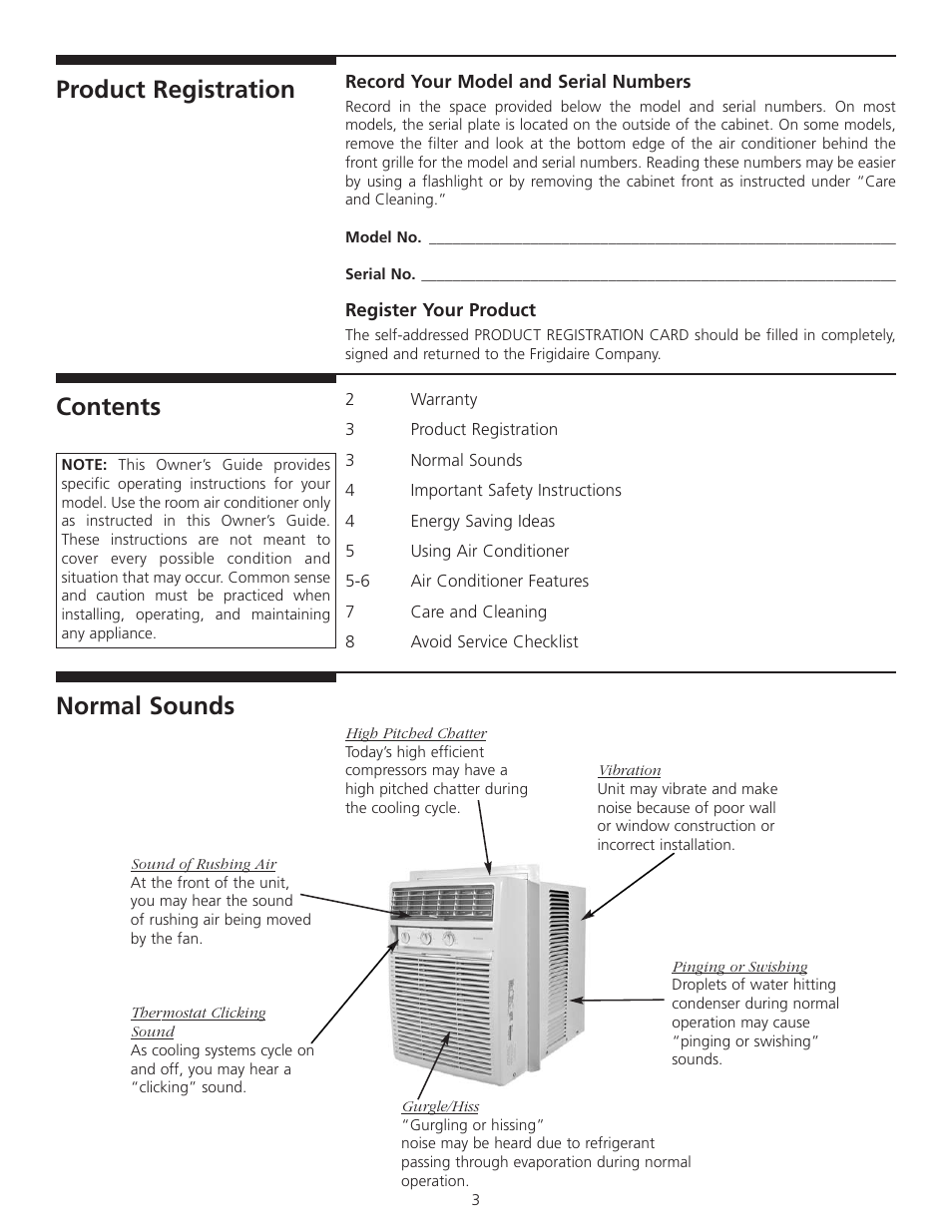 FRIGIDAIRE 309000854 User Manual | Page 3 / 8