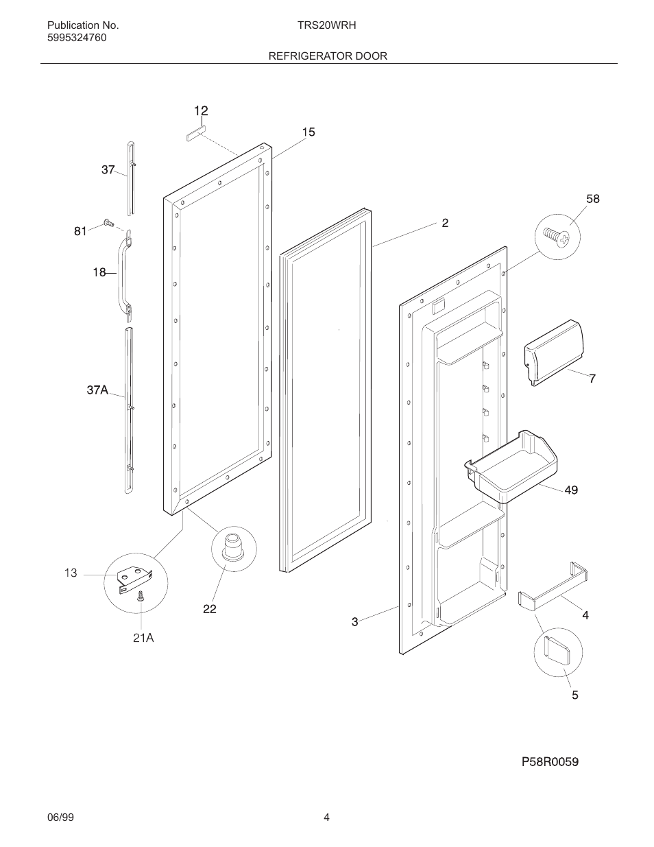 FRIGIDAIRE TRS20WRH User Manual | Page 4 / 21