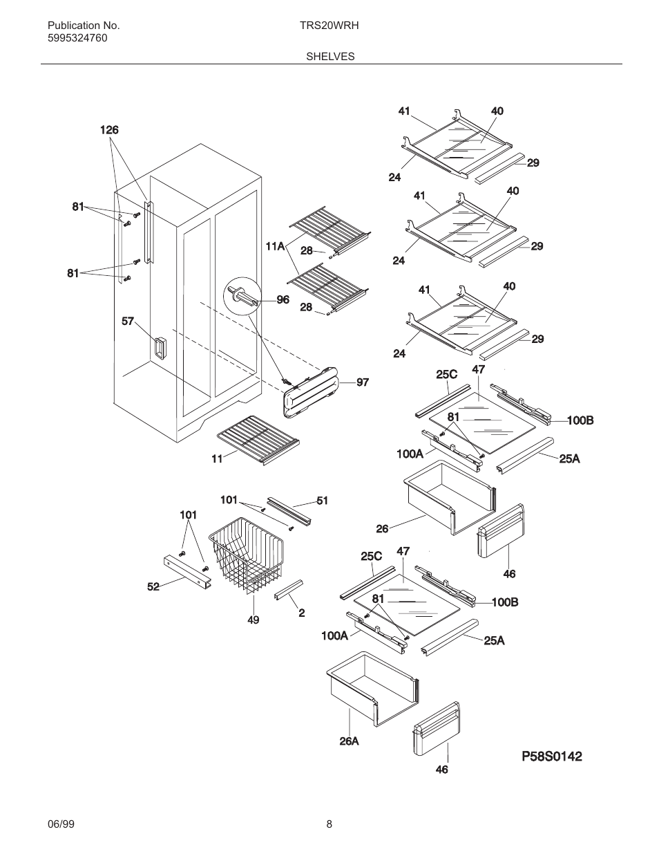 FRIGIDAIRE TRS20WRH User Manual | Page 8 / 21