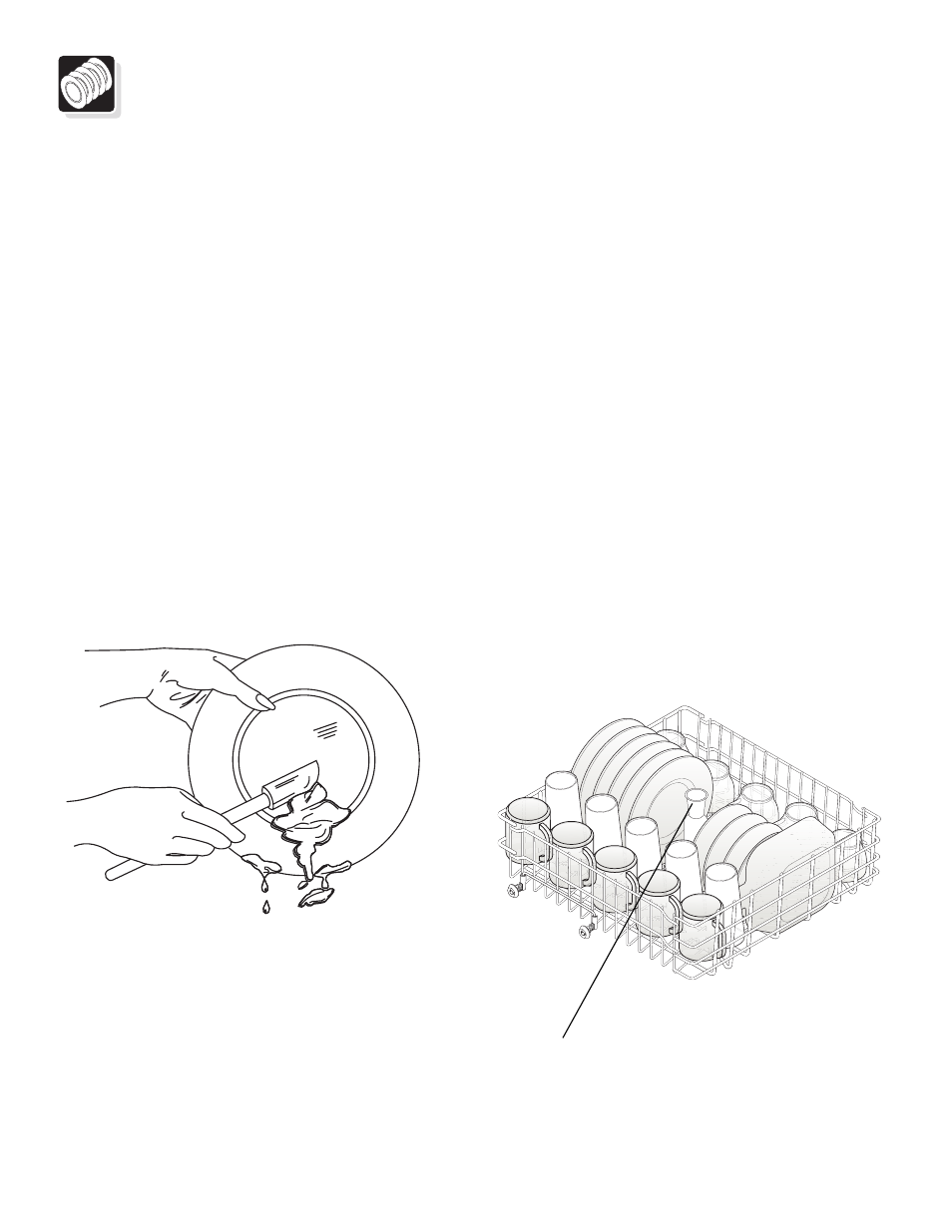 Preparing and loading dishes, Dish preparation, Loading the top rack | FRIGIDAIRE 740 Series User Manual | Page 8 / 18