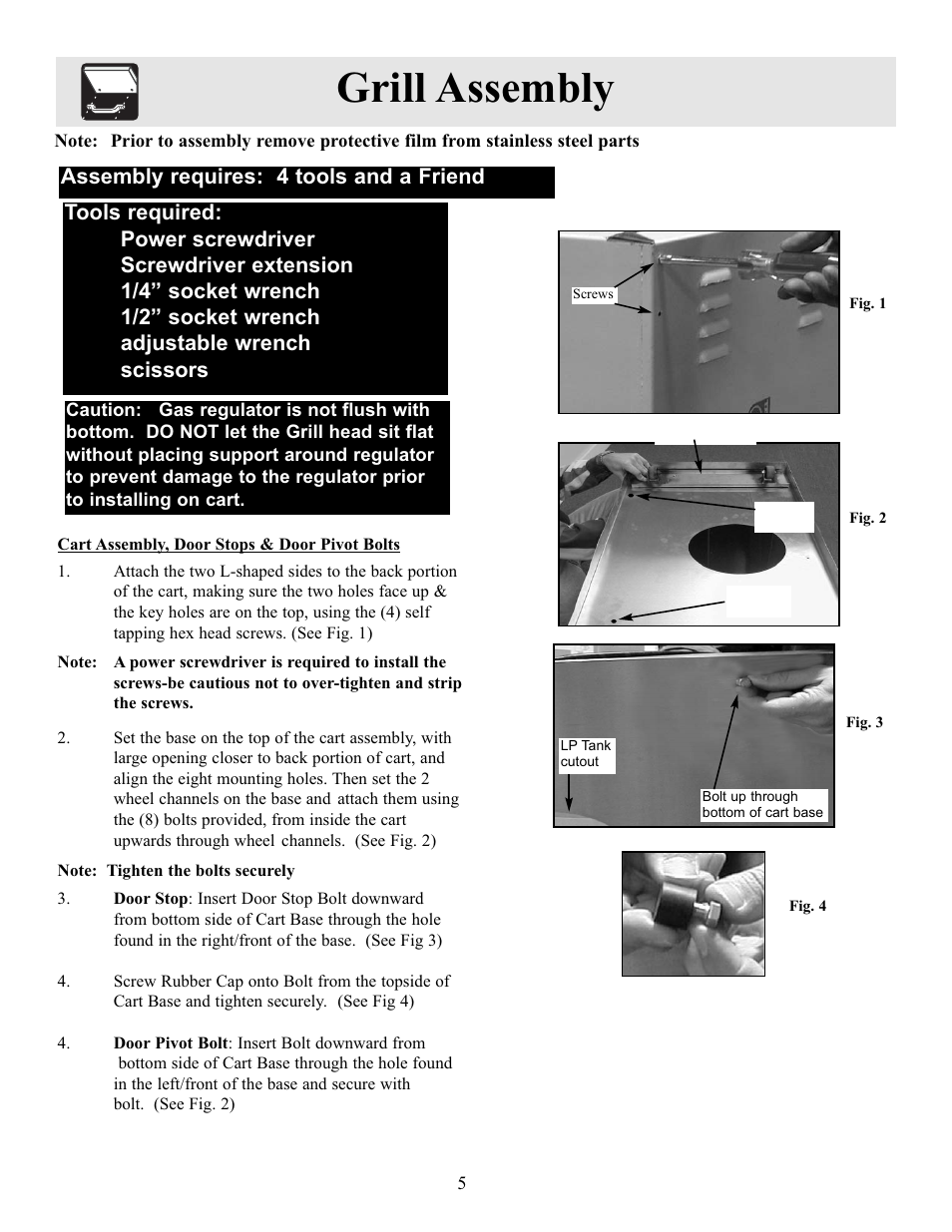 Grill assembly | FRIGIDAIRE Electric Patio Grill User Manual | Page 6 / 24