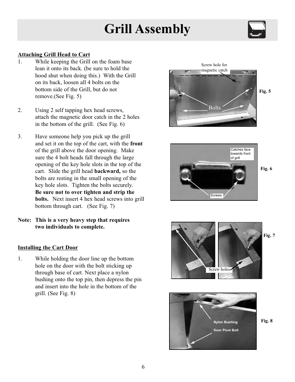 Grill assembly | FRIGIDAIRE Electric Patio Grill User Manual | Page 7 / 24