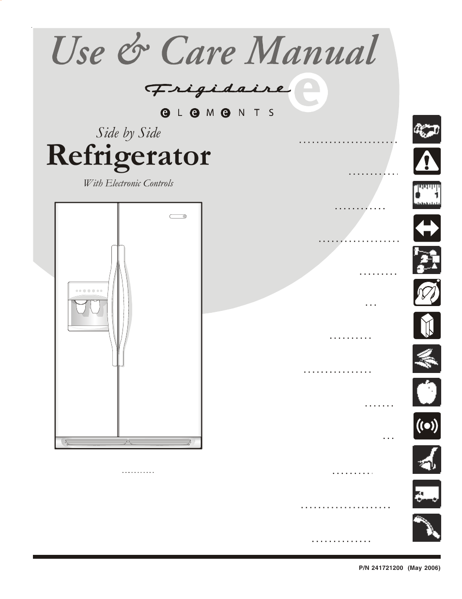 FRIGIDAIRE Compact Refrigerator User Manual | 26 pages