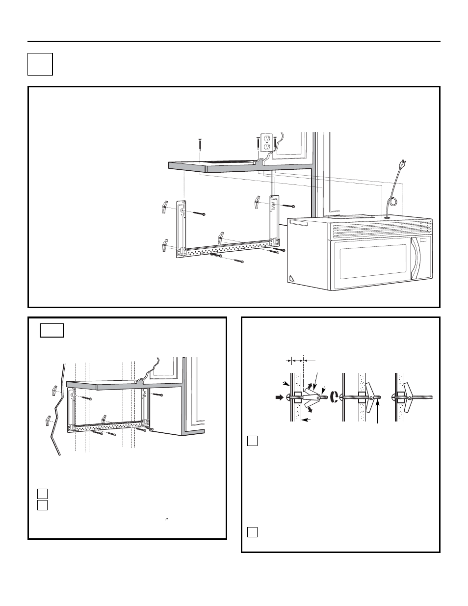 Installation instructions, Outside top exhaust, Attach the mounting plate to the wall a1. 12 | Installation overview, Vertical duct) | FRIGIDAIRE 316495064 User Manual | Page 12 / 24