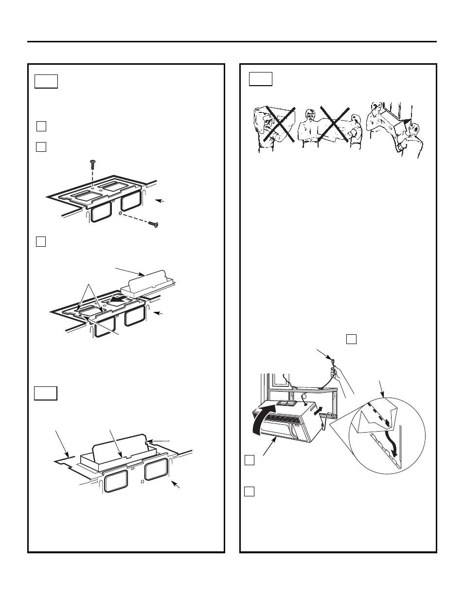 Installation instructions, Mount the microwave oven, Check for proper damper operation | A4. a5 | FRIGIDAIRE 316495064 User Manual | Page 14 / 24