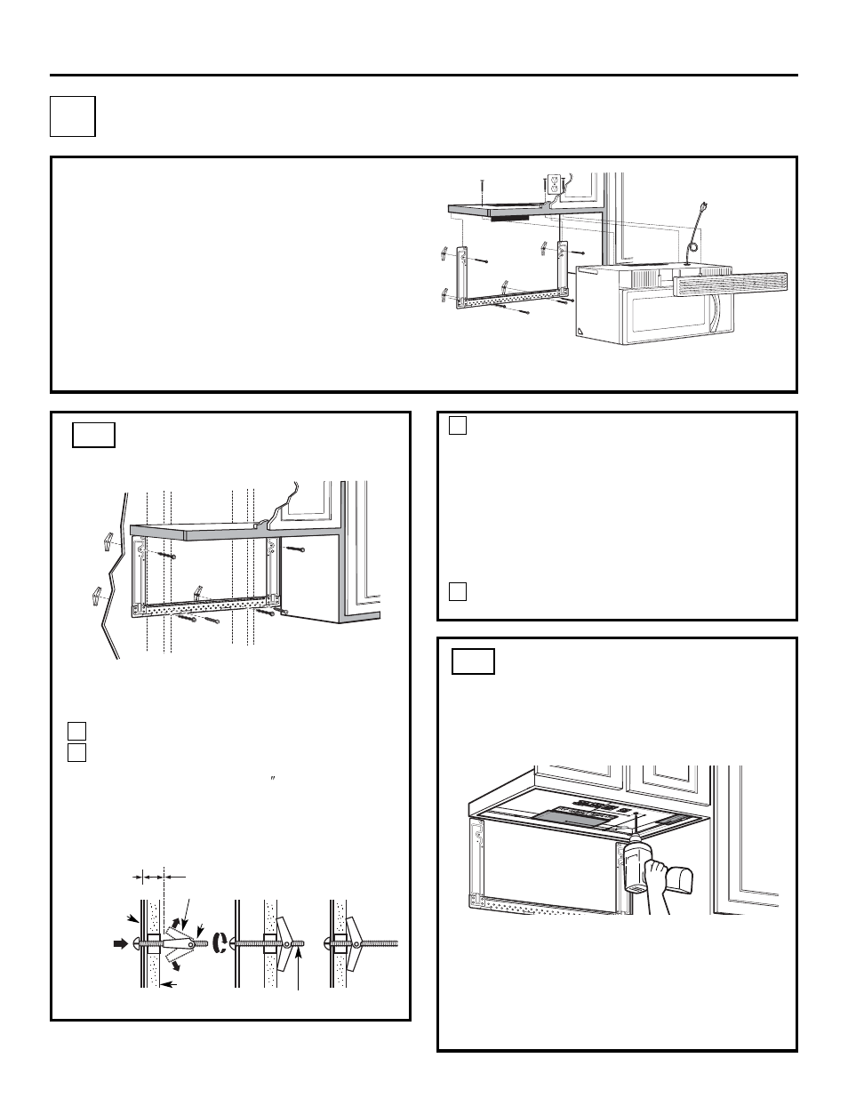 Installation instructions, Recirculating, Attach the mounting plate to the wall c1 | Non-vented ductless) | FRIGIDAIRE 316495064 User Manual | Page 20 / 24