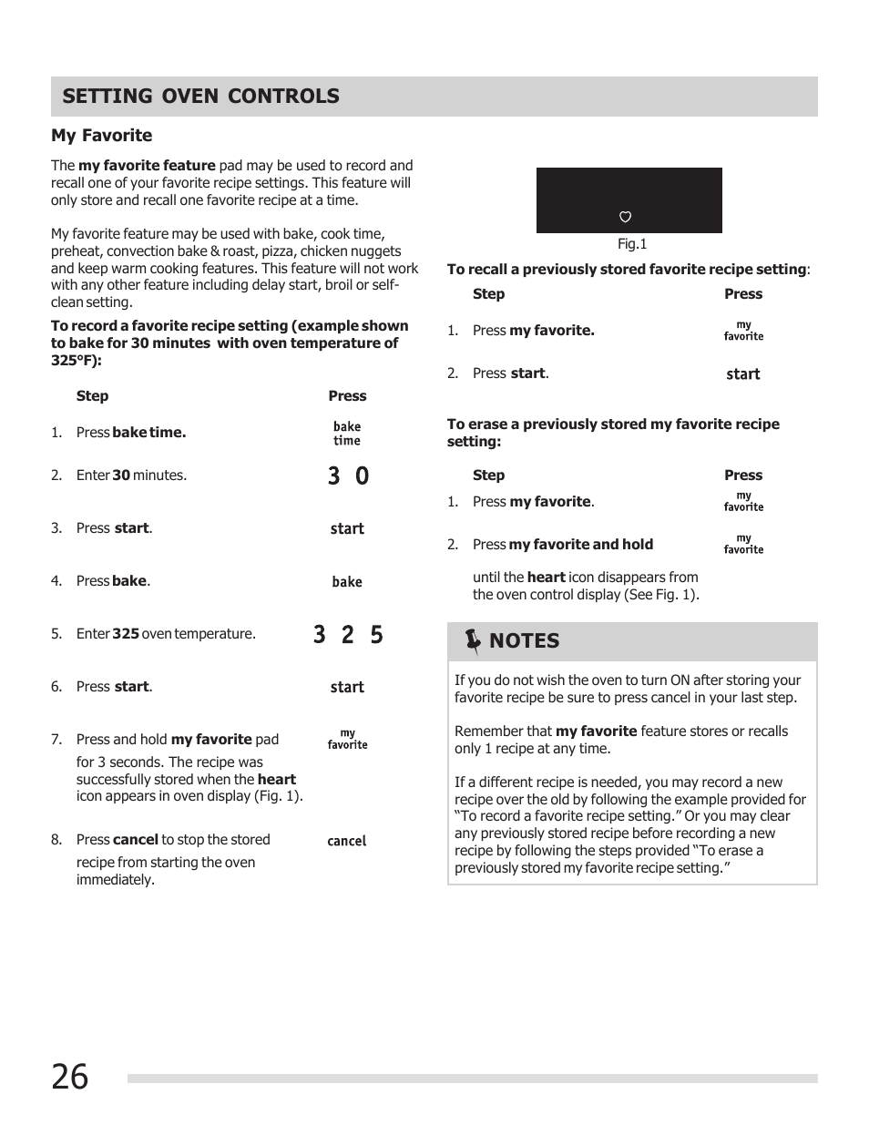 Setting oven controls | FRIGIDAIRE 316902300 User Manual | Page 26 / 40